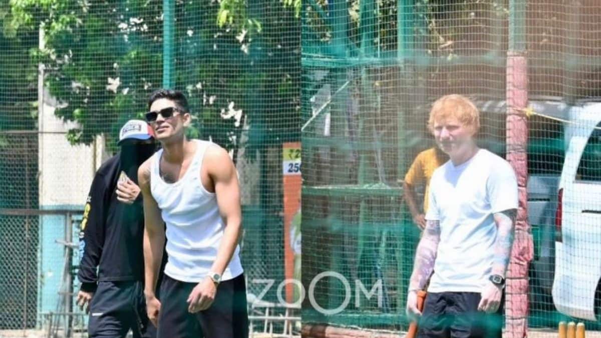 Shubman Gill Spotted Playing Cricket With Global Singing Star Ed Sheeran